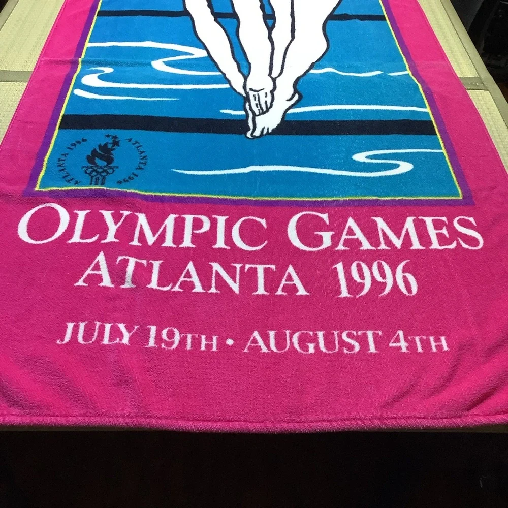 Olympic Games Atlanta 1996 Pink Beach Towel